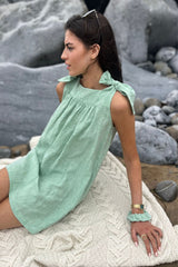 The Conscious Collection Daydream Nightdress & Scrunchie GiftSet in Sea Green