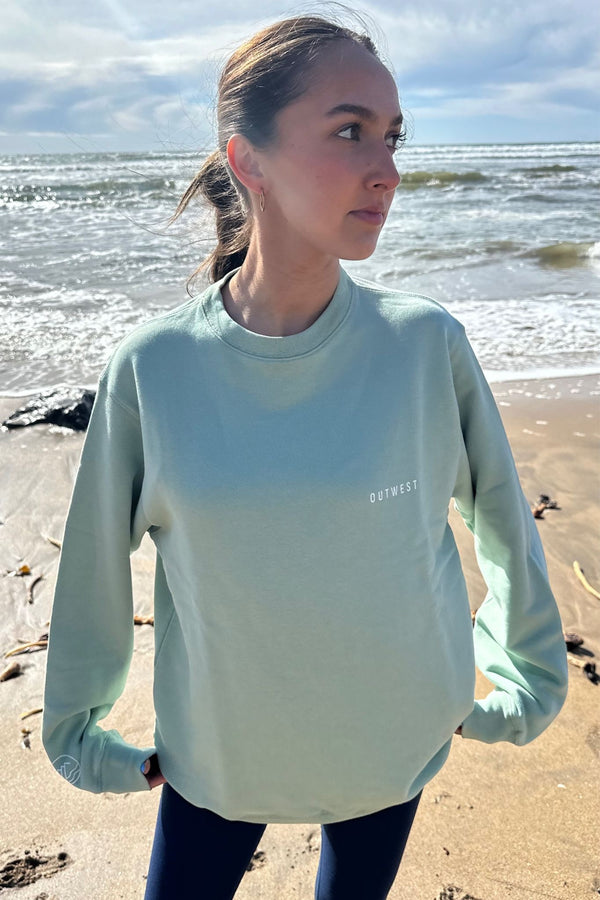 Oversized Summer Sweater in Sage Green