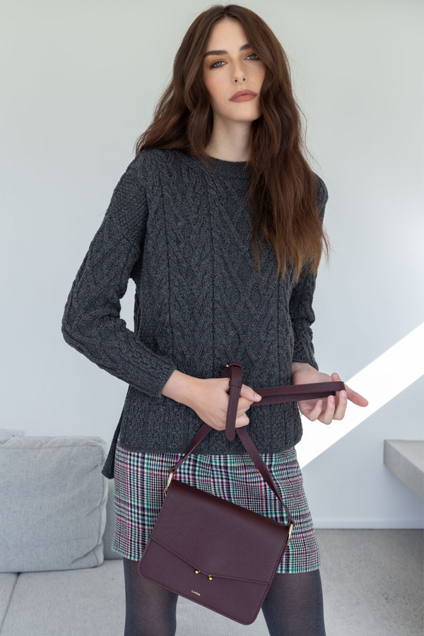 The Box Sweater in Charcoal